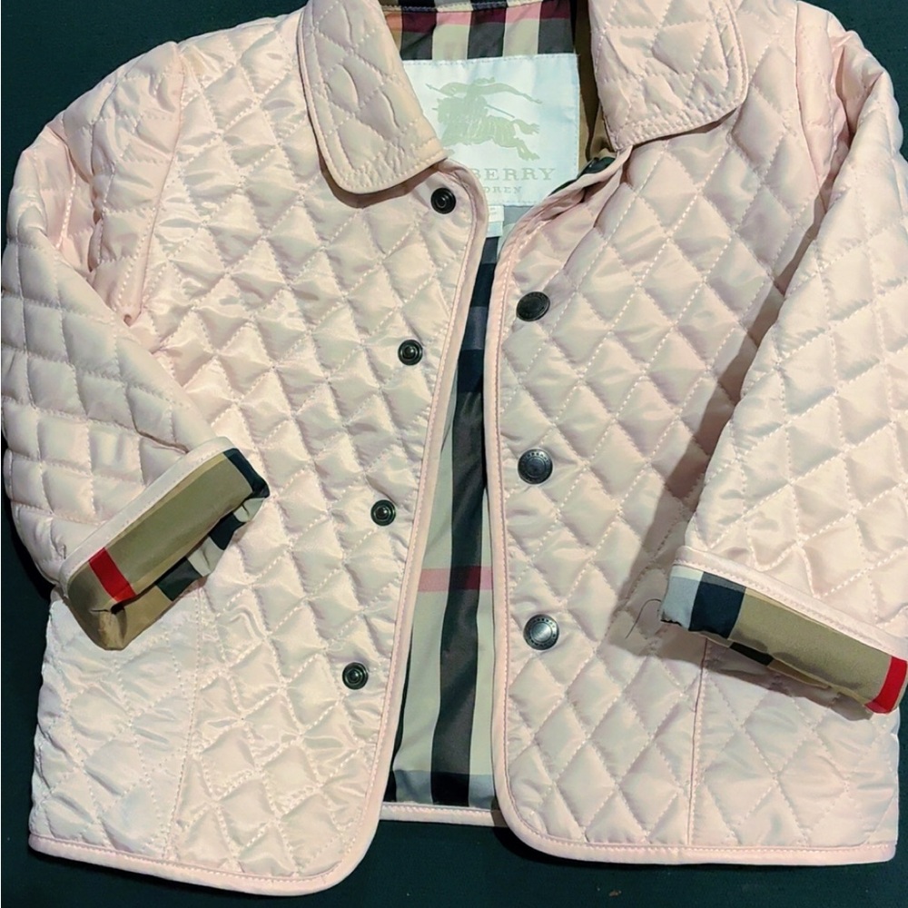 Burberry Light Pink Quilted Jacket